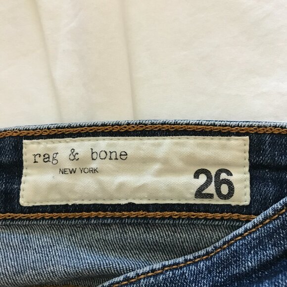 Rag & Bone Cate Mid Rise Skinny Jeans Women 26 Mid Rise Dark Wash Stretch 16297 - Picture 3 of 13